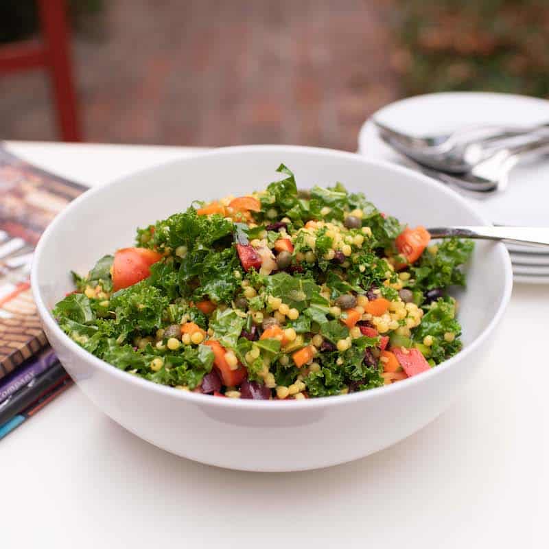 Bowl of kale salad, part of the 10 day cleanse