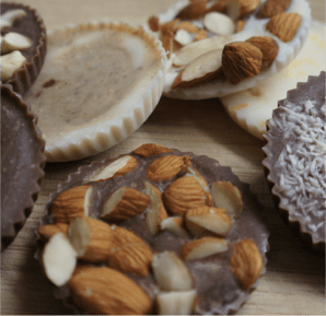 Homemade coconut butter chocolates