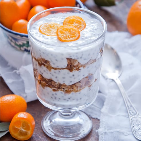 Chia pudding dessert